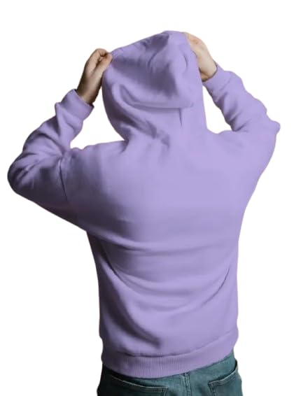 Women's Hoodie with Panda Print, Purple, Long Sleeve Pullover Sweatshirt - Image 3