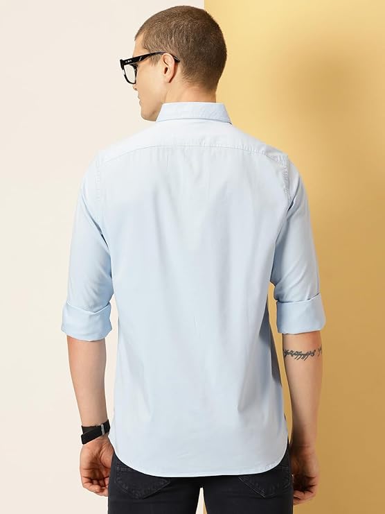 Thomas Scott Mens | Full Sleeve | Solid | Slim Fit | 100% Cotton | Button Down Collar | Shirts - Image 4