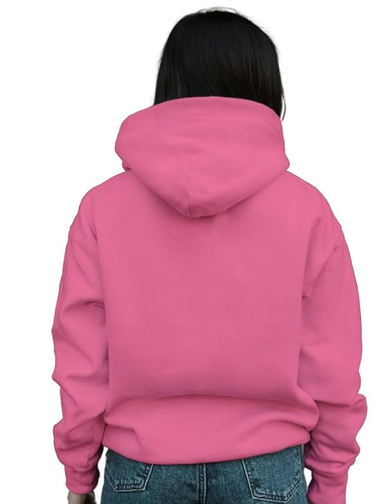 Women’s Black Fleece Hoodie Oversized Fit Soft Warm Winter Hooded Sweatshirt with Kangaroo Pocket - Image 3