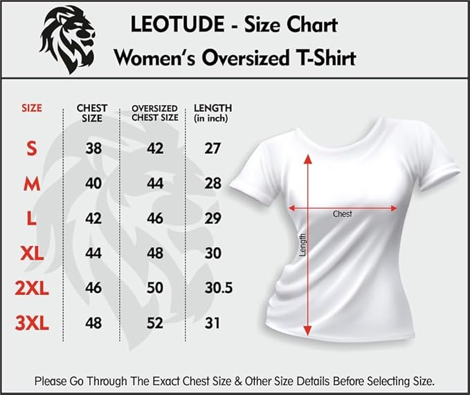 LEOTUDE Half Sleeve Cottonblend Oversized Tshirt for Women, Round Neck Longline Printed Drop Shoulder Baggie T-Shirt (Color Brown) - Image 2