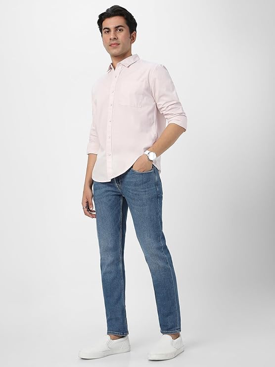 Urbano Fashion Men's Cotton Full Sleeve Regular Fit Casual Solid Shirt - Image 3