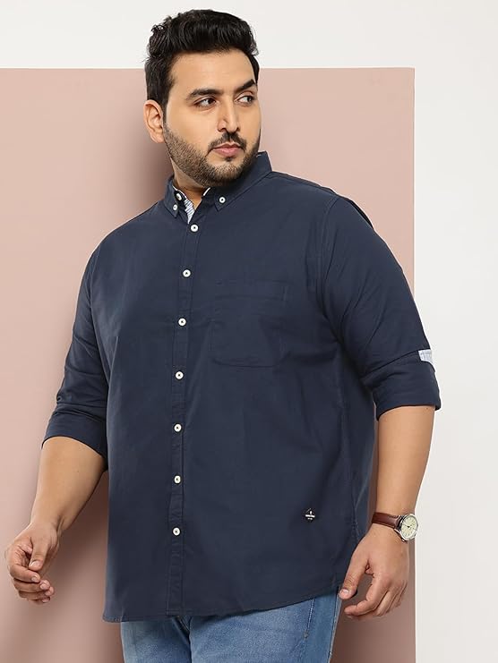 Thomas Scott Men's | Plus Size | Regular Fit | Long Sleeves | Button-Down Collar | Oxford Fabric | Casual | Shirts for Men - Image 5