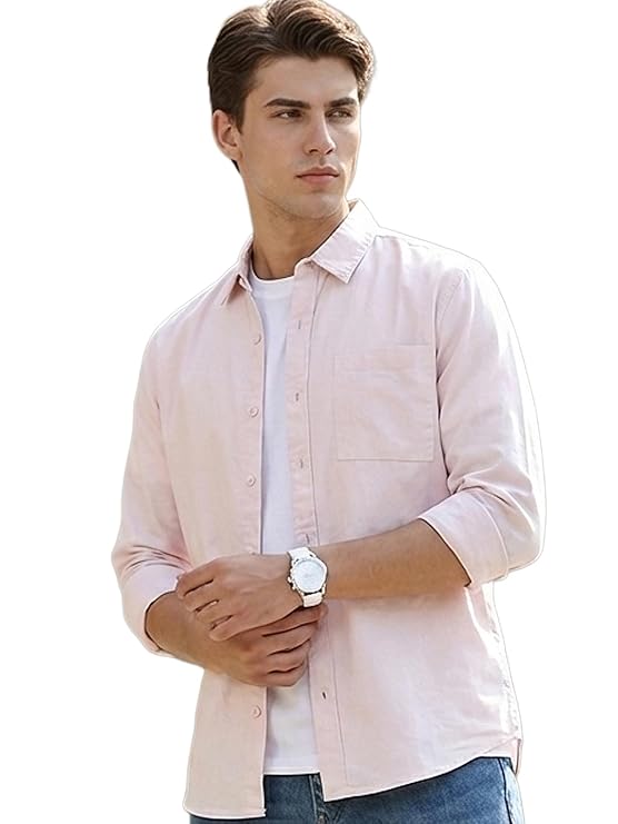 Urbano Fashion Men's Cotton Full Sleeve Regular Fit Casual Solid Shirt - Image 7