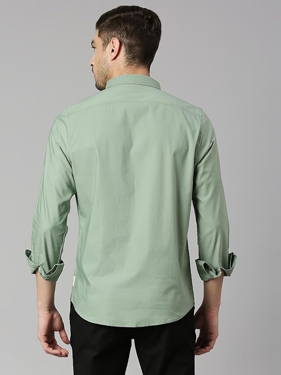 Thomas Scott Mens | Full Sleeve | Solid | Slim Fit | 100% Cotton | Button Down Collar | Shirts - Image 4