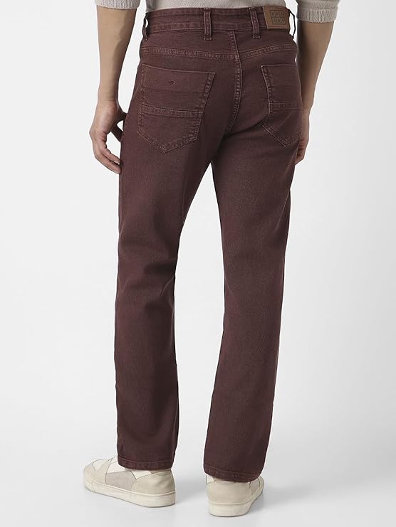 Urbano Fashion Men Mid Rise Straight Fit Washed Jeans Stretchable - Image 4