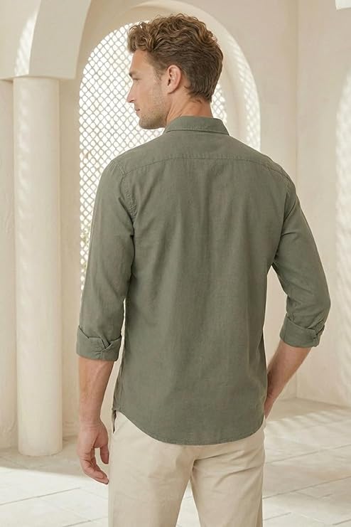 Allen Solly Men’s Casual Shirt | Regular Collar | Soft Breathable Fabric | Everyday Smart Casual Wear - Image 3