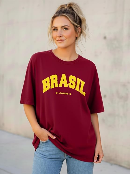 LEOTUDE Valentine’s Special Couple Matching Oversized Printed T-Shirt Combo - Image 2