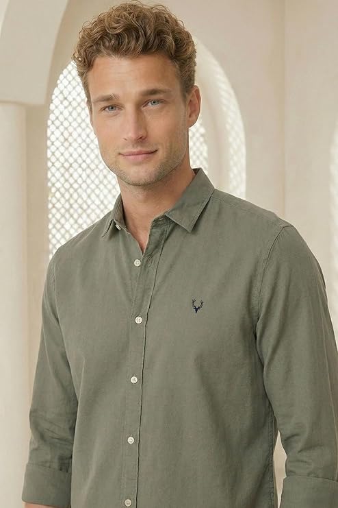 Allen Solly Men’s Casual Shirt | Regular Collar | Soft Breathable Fabric | Everyday Smart Casual Wear - Image 4