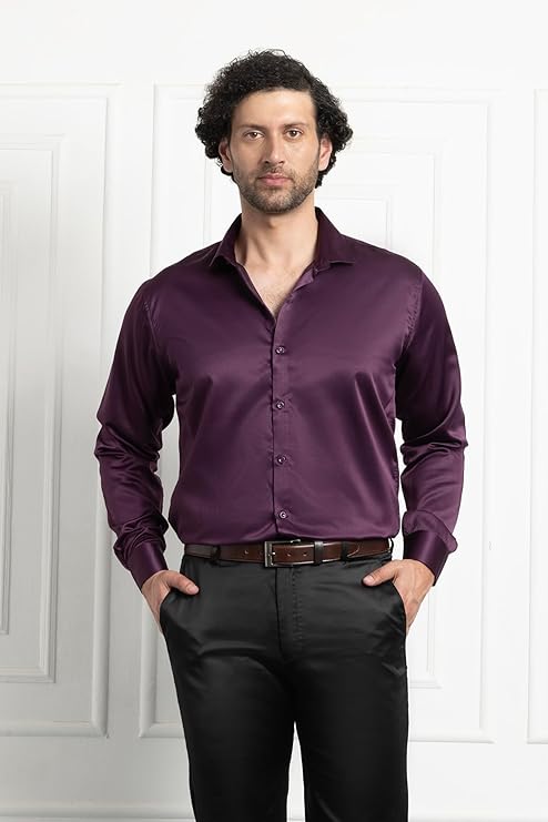 CVC Mens Satin Regular Fit Formal Shirt. - Image 3