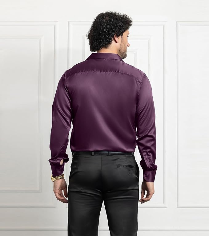 CVC Mens Satin Regular Fit Formal Shirt. - Image 5