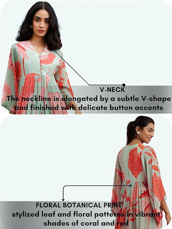 Leriya Fashion Kurti Set for Woman | Co ord Set for Women Stylish | Kurta Sets for Woman | Kurtis | A Line Kurti for Women | Traditional Salwar Suit for Party Outfits Dress - Image 3
