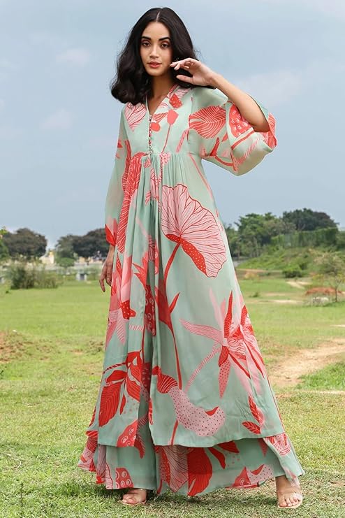 Leriya Fashion Kurti Set for Woman | Co ord Set for Women Stylish | Kurta Sets for Woman | Kurtis | A Line Kurti for Women | Traditional Salwar Suit for Party Outfits Dress - Image 5