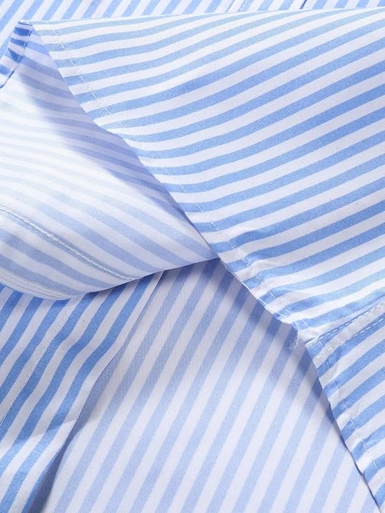 Brand: Afflatus Afflatus Men's Striped Casual Regular Fit Shirt Cotton Blend Stripe Full Sleeve Stylish Shirt for Men - Image 4